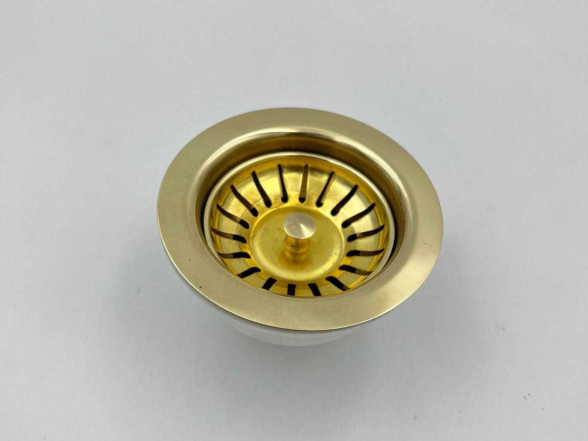 Unlacquered Brass Strainer Sink, Drainer sink, Drain Cover & Basket Strainer