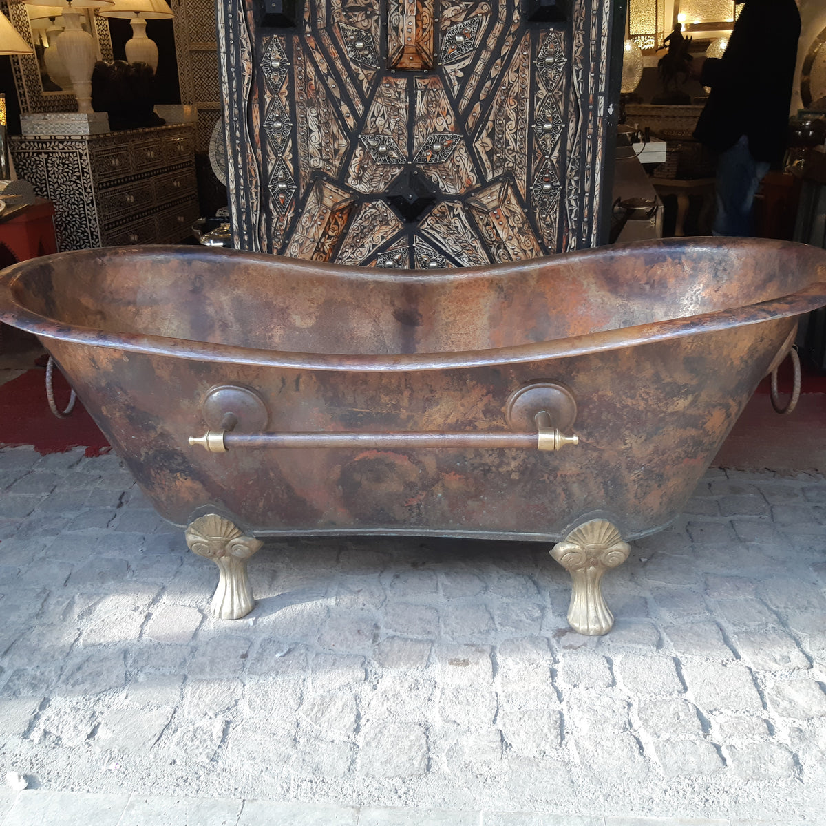 Handcrafted Copper BathTub – Copper Slipper Bath