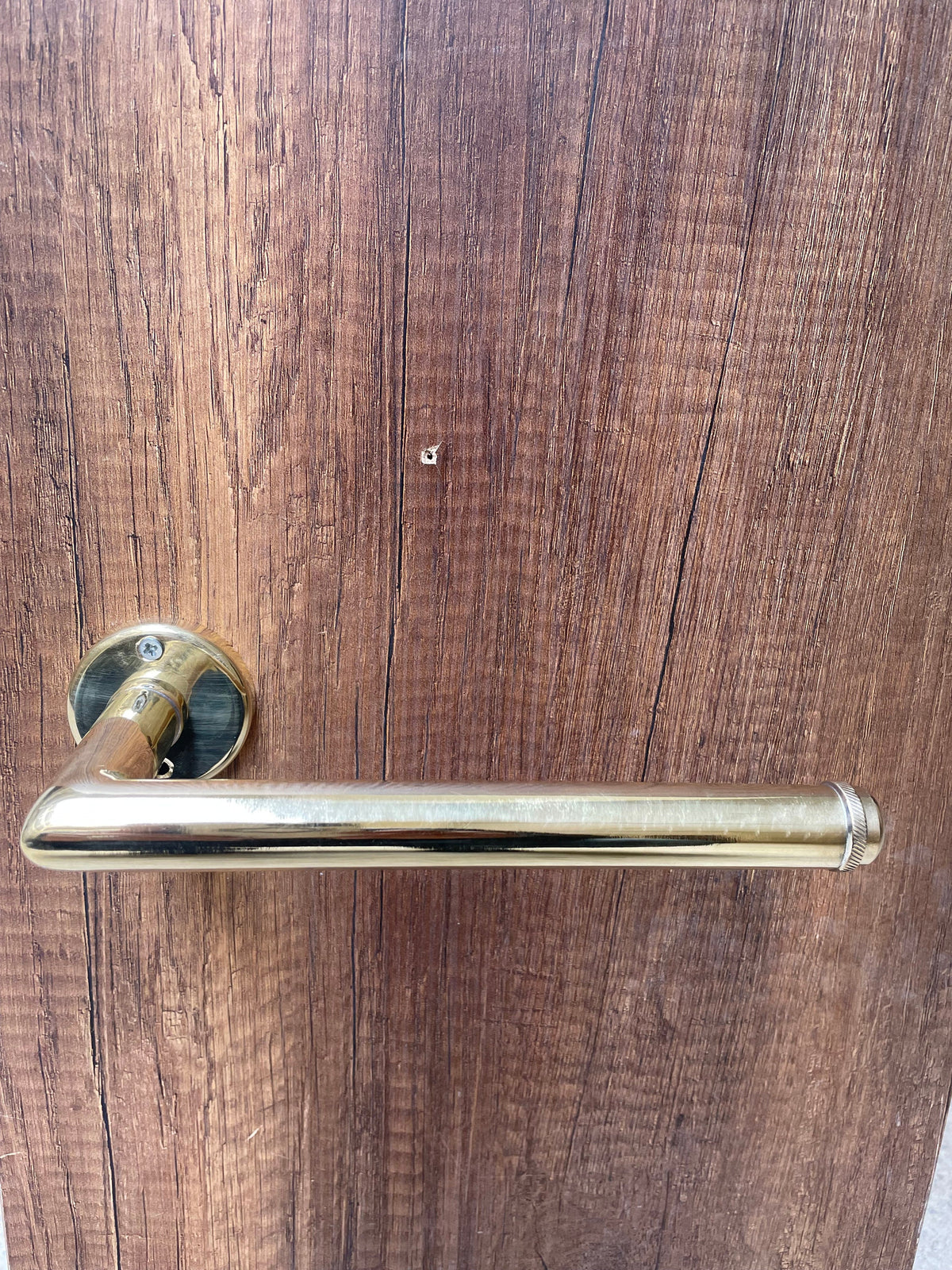 Solid brass toilet paper holder