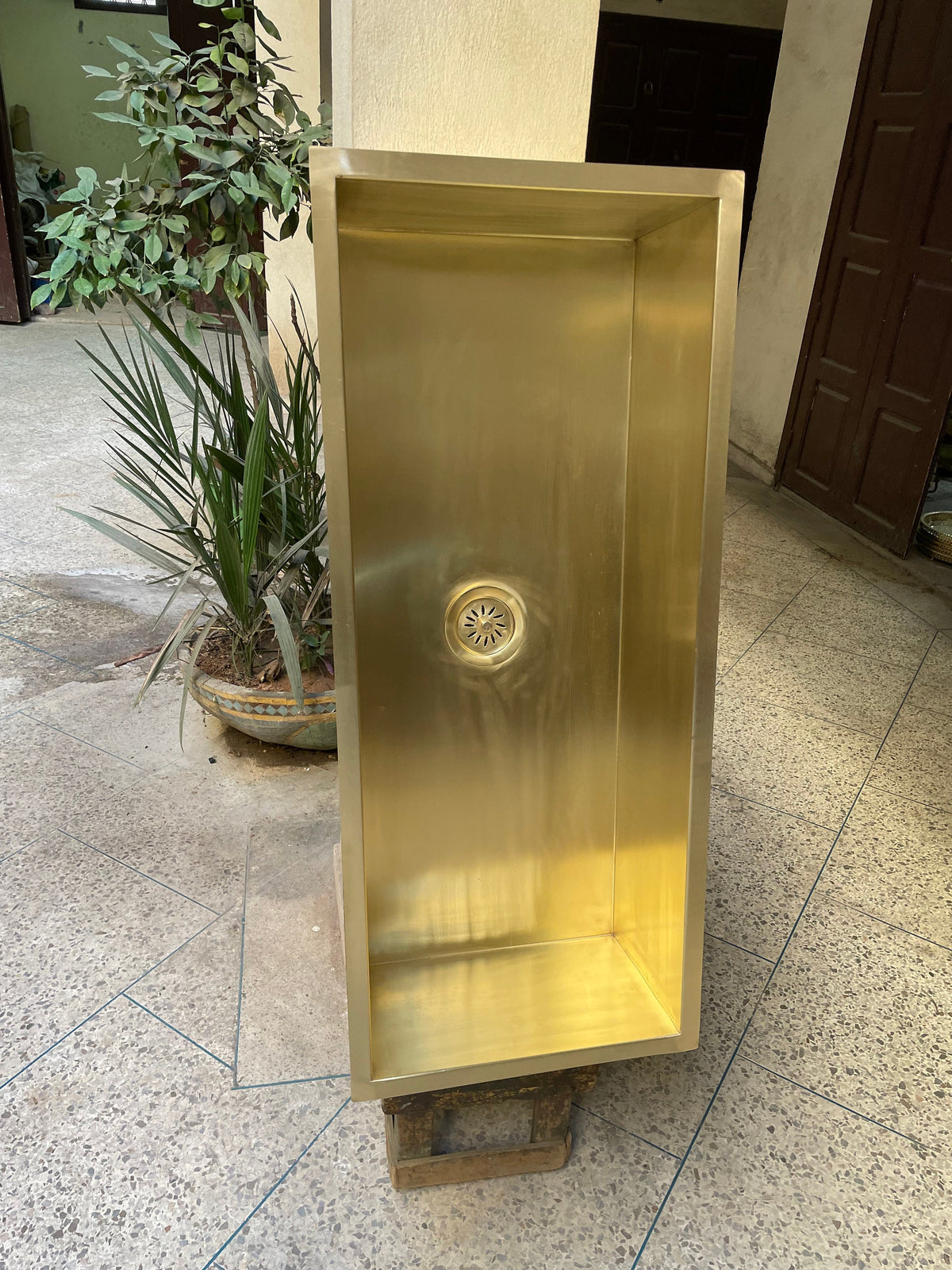Custom Brass Kitchen Sink 32/18/10 Inch