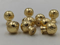 Handmade Unlacquered Brass Cabinet Knobs: Round Solid Brass Handles