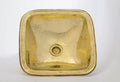 Hammered Brass Sink, Square Drop-in Brass Bathroom Sink, Hammered Antique Brass Sink, Bathroom Brass sink, Aged Brass Si