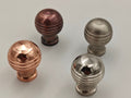 Handmade Unlacquered Brass Round Cabinet Knobs