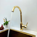 Unlacquered Brass Kitchen Faucet