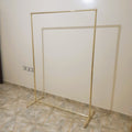 Handmade Brass Rolling Clothes Rack