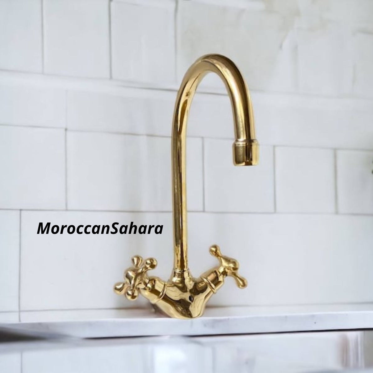Unlacquered Solid Brass Kitchen Faucet: Antique Style Bar Sink