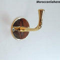 Vintage Hooks Set, Solid Brass Robe Hook, Heavy Duty Single Hook, Wall Mount Robe Hooks