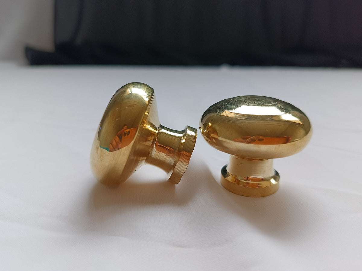 Unlacquered Brass Cabinet Knobs: Antique Style Kitchen Cupboard Handles