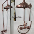 Brass Exposed Shower Combo System, Handcrafted Combo-Free customization