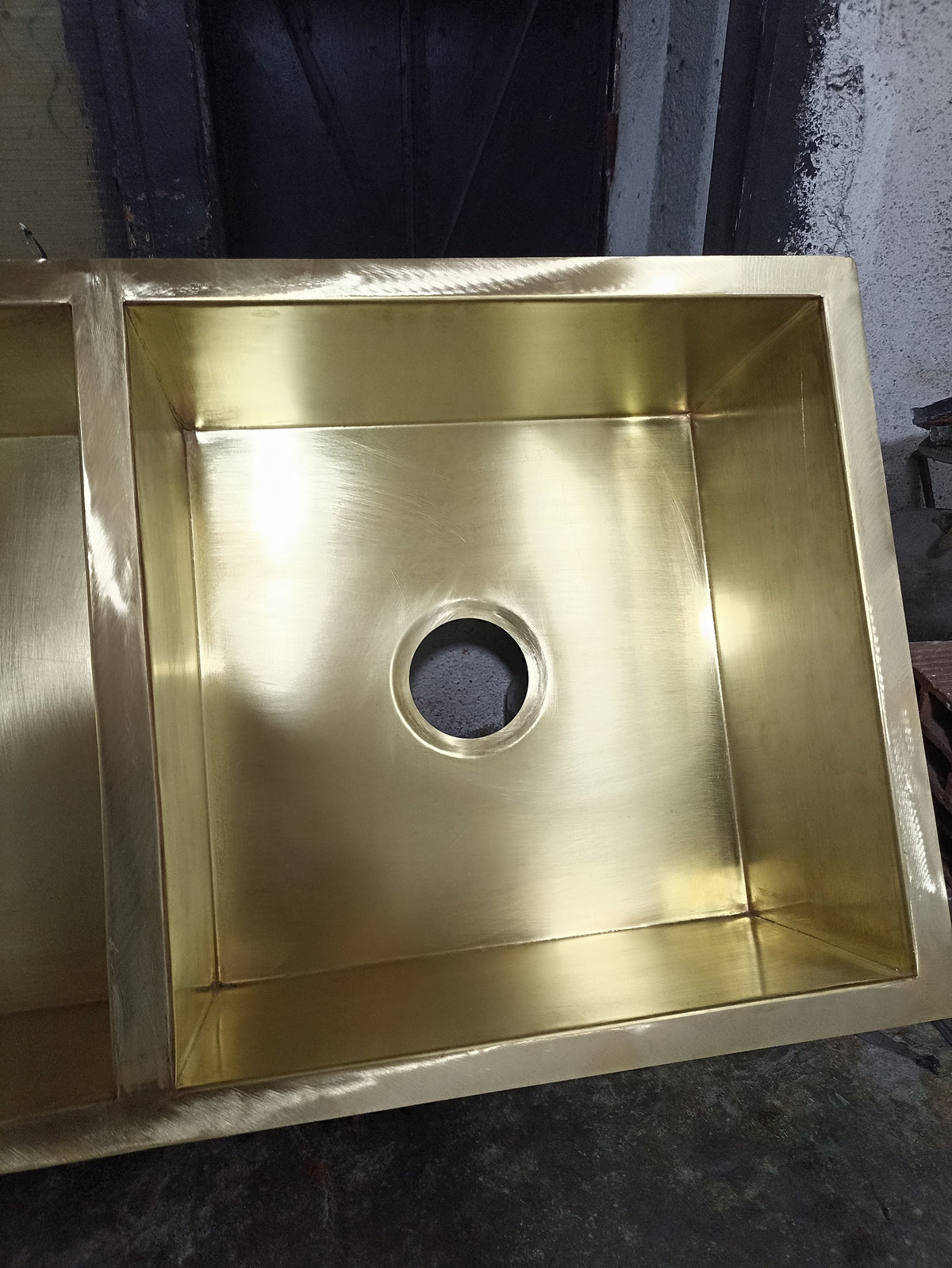 Solid Unlacquered Brass Undermount double Sink