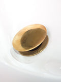 Unlacquered Brass Sink Pop Up Drain