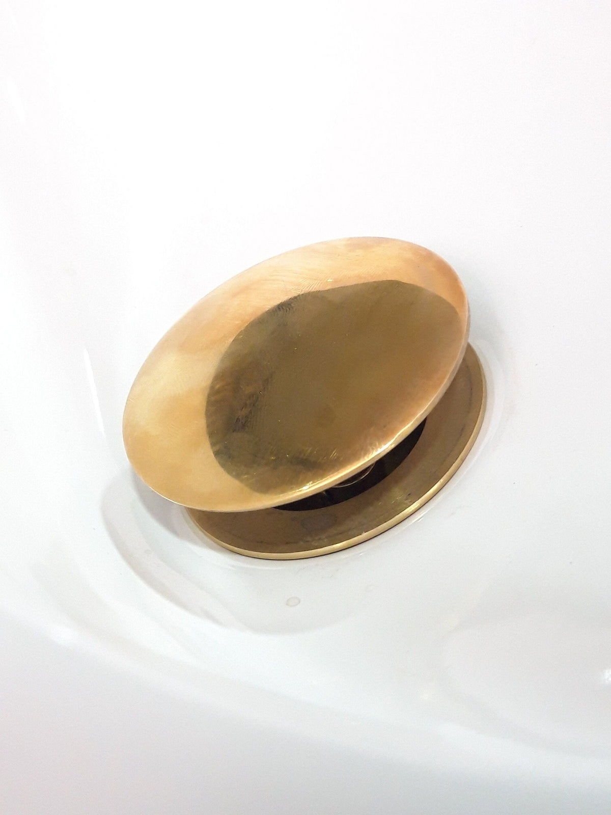 Unlacquered Brass Sink Pop Up Drain
