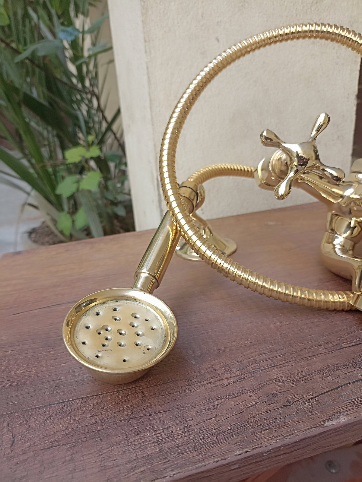 Timeless Vintage:Unlacquered Brass Shower System