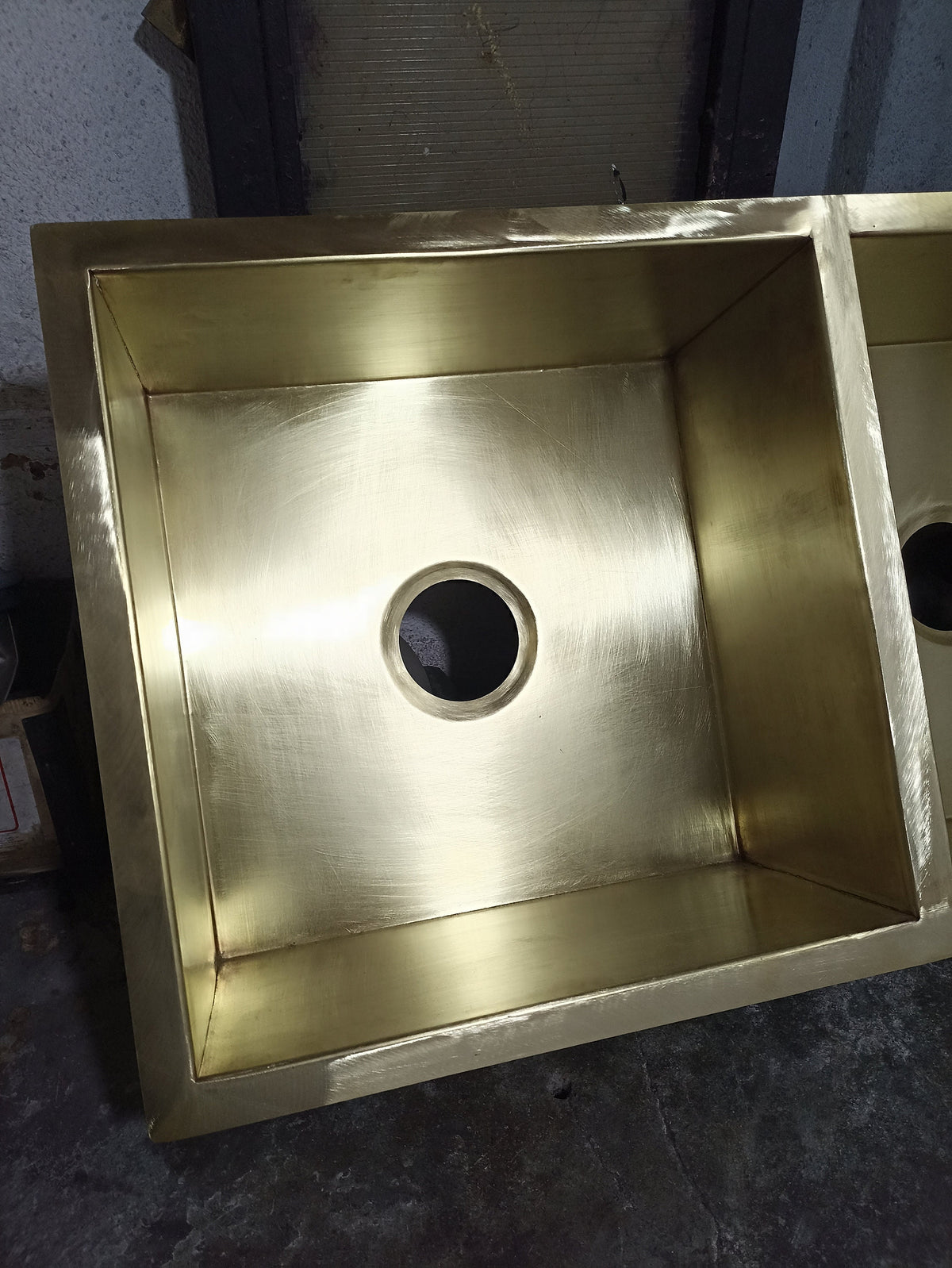Solid Unlacquered Brass Undermount double Sink