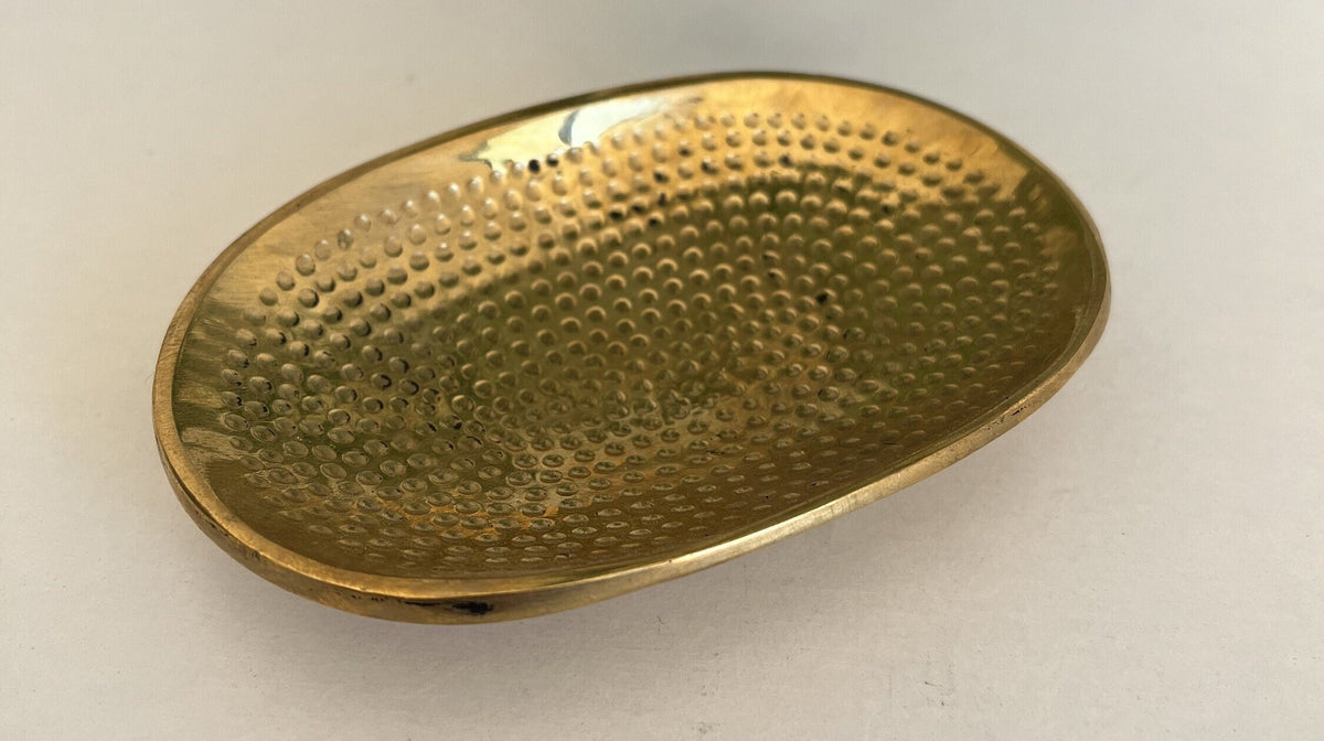 Moroccan Handcrafted Solid Brass Soap Dish: Elegance for Your Bathroom