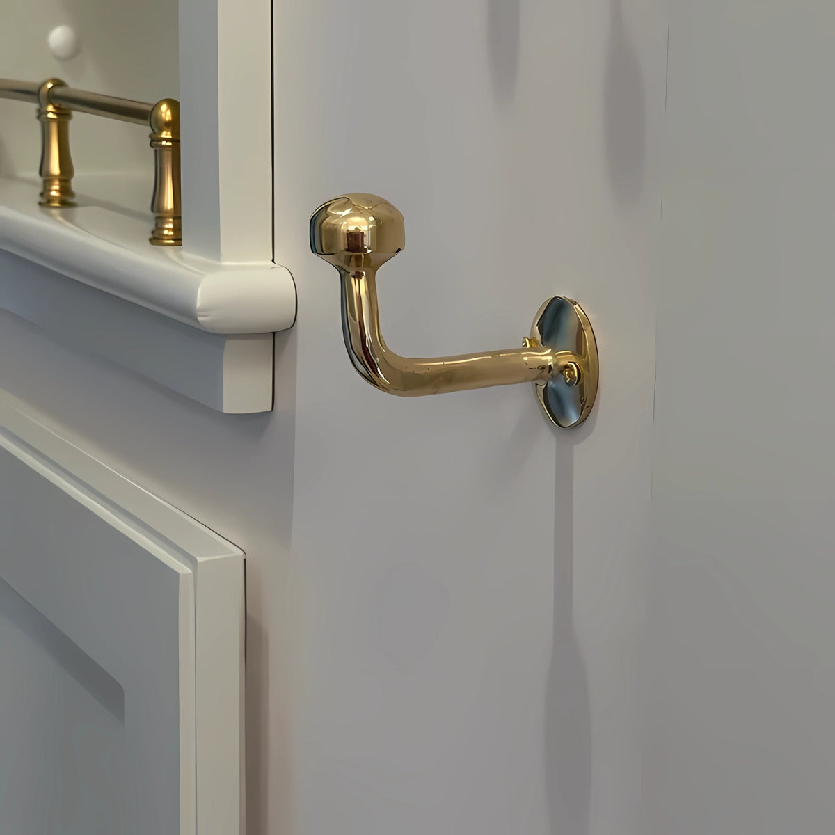 Handmade Unlacquered Brass Wall Hook: Rustic Coat & Towel Hook