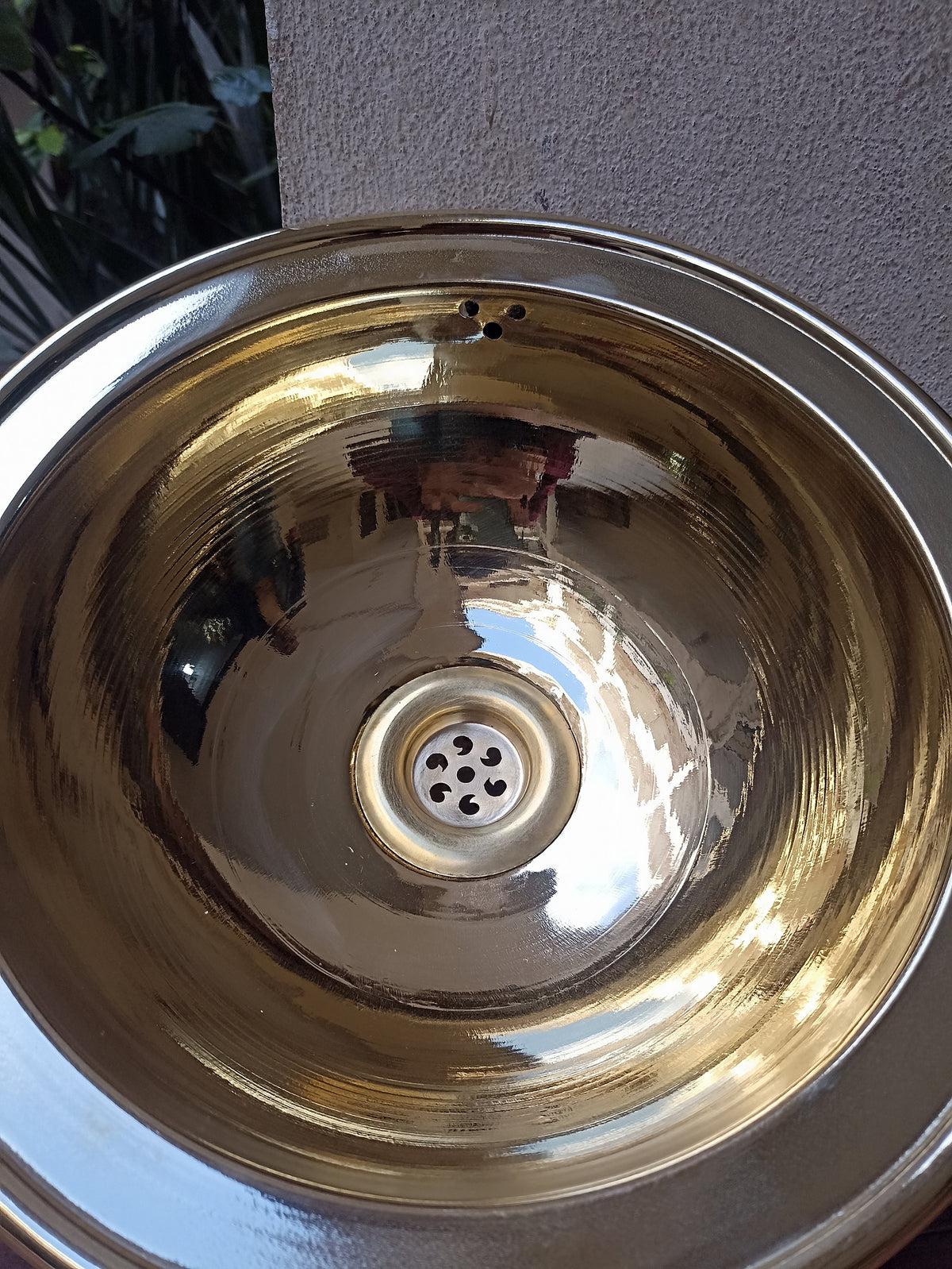 Modern Elegance: Handcrafted Round Brass Bathroom Vessel Sink - Undermount Option - Antique Finish - Custom Brass Bowl Sink