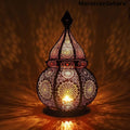 Moroccan Lantern: Golden Light Arab Lamp, Home Decor (15 Inches)