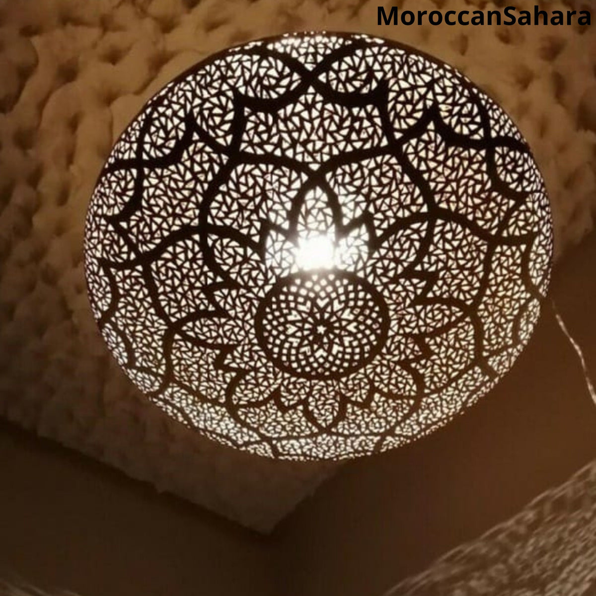 Moroccan Brass Pendant Light: Handmade Ceiling Lamp, Home Decor Lighting