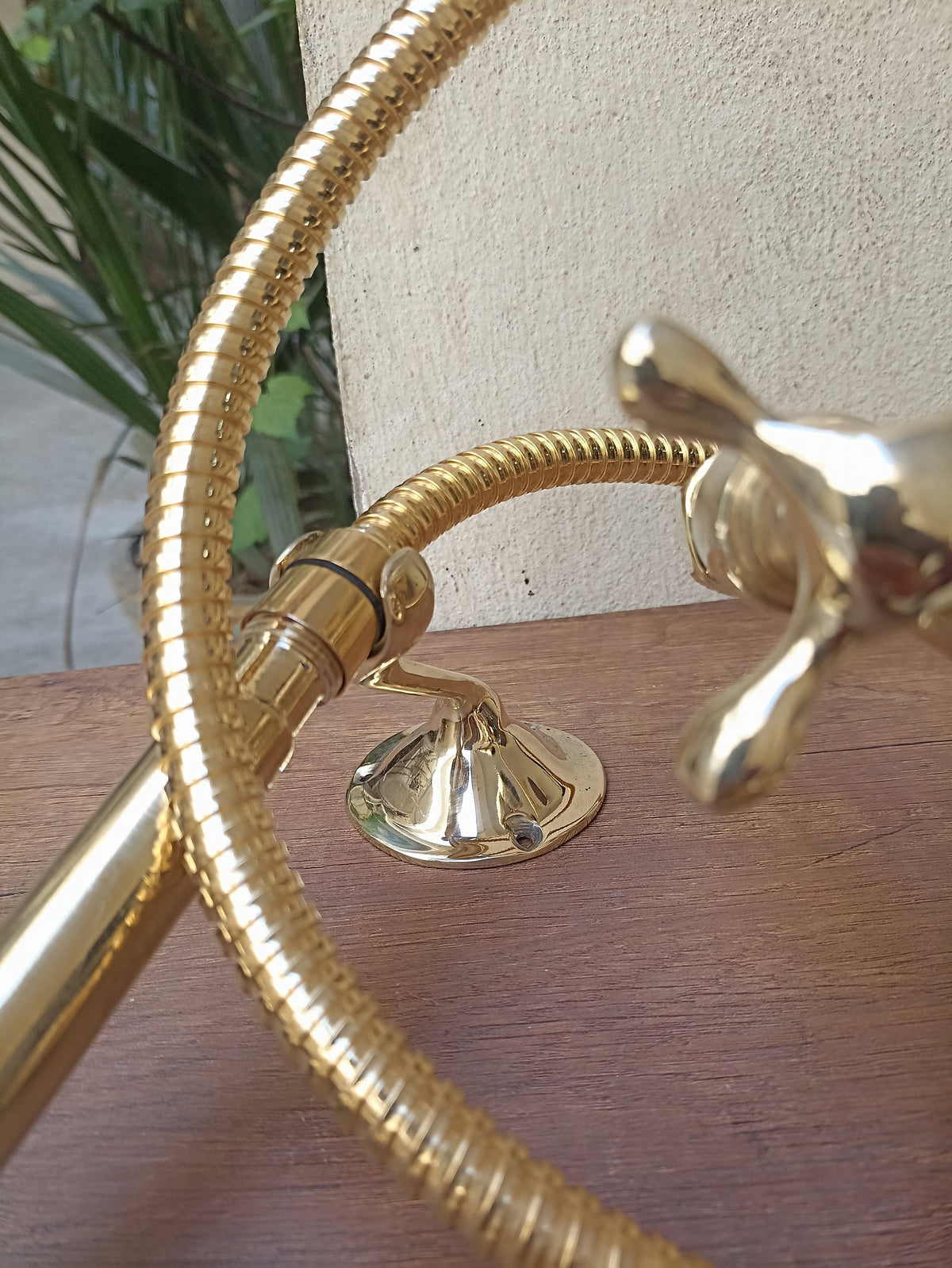 Timeless Vintage:Unlacquered Brass Shower System