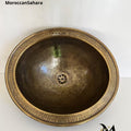 Handmade Patina Bronze Sink: Hammered Vessel Washbasin