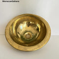 Handmade Solid Brass Moroccan Basin: Bathroom Sink, 12.5/16.5 in