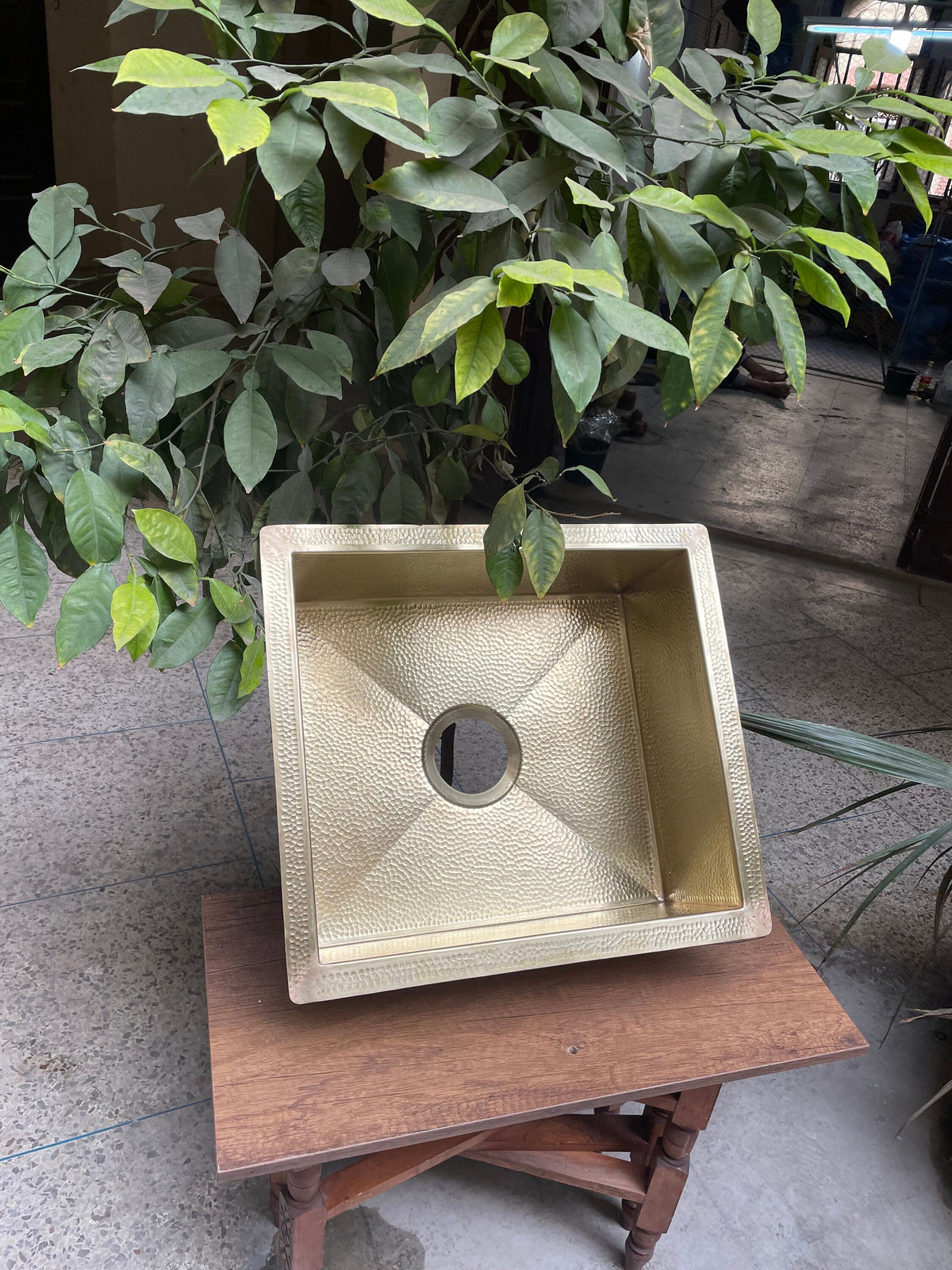 Solid Unlacquered Brass Undermount Hammered Sink,Kitchen Bar Sink, Island Sink, the drain for free