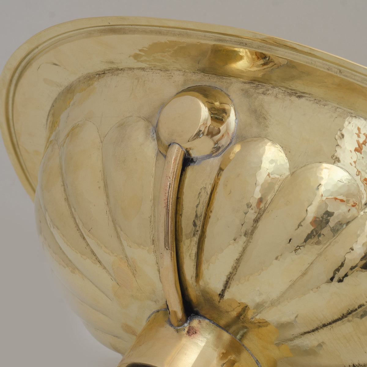 Petal-Etched Solid Brass Oval Drop-In Sink
