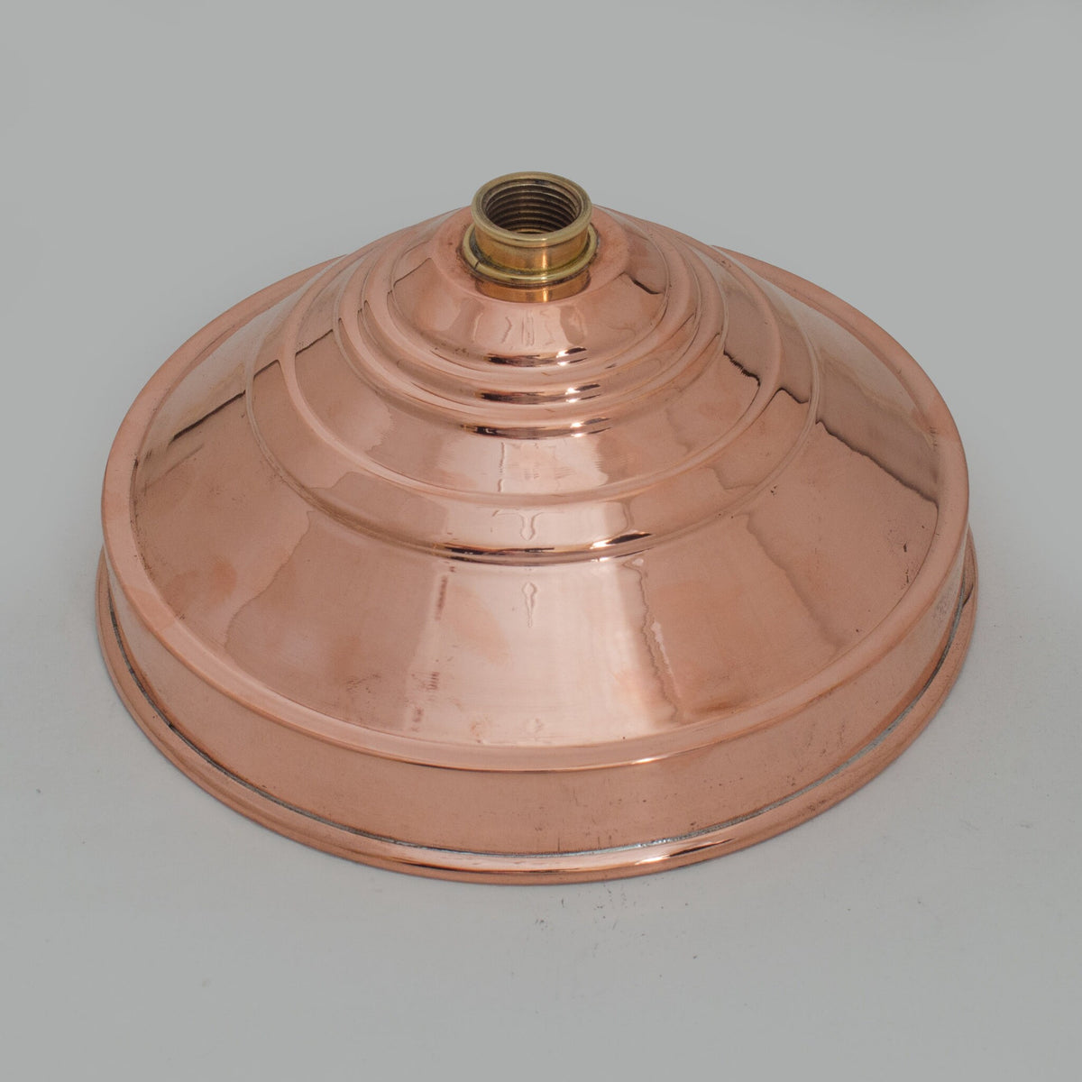 Unlacquered Solid Copper Rain Shower Head, Large Round Handcrafted Vintage Showerhead, Works Outdoor