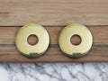 Brass Wall Faucet Escutcheons - Unlacquered Finish - Pair
