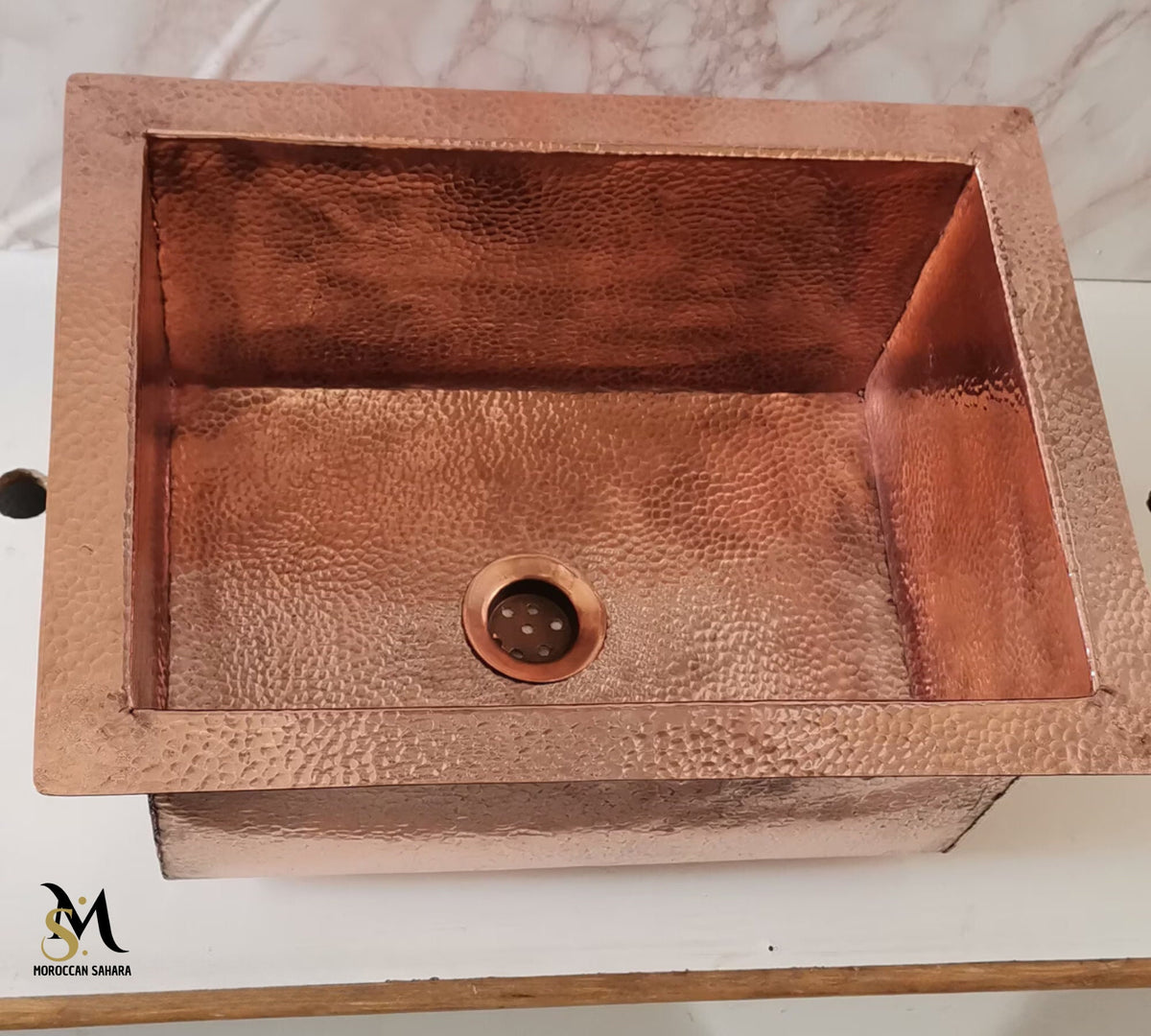 Handcrafted Hammered Solid Copper Kitchen Bar Sink