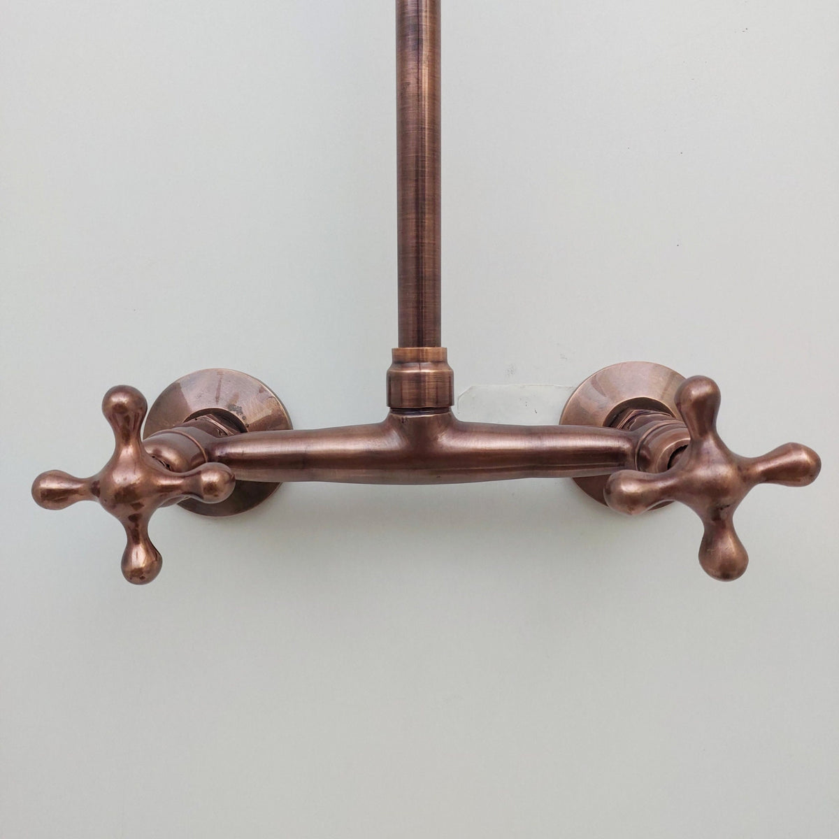 Antique Copper Finish Gooseneck Wall-Mount Faucet