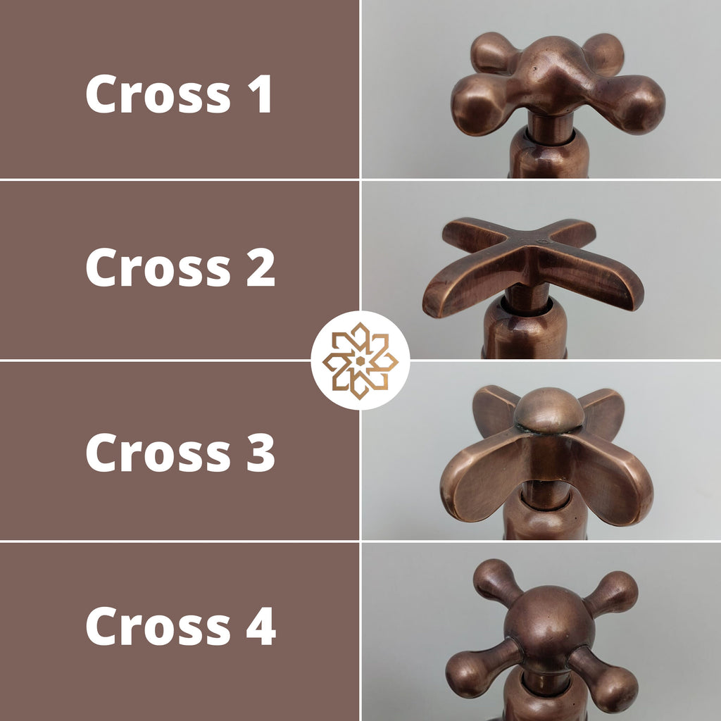 Antique Copper Finish Gooseneck Wall-Mount Faucet