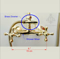 Unlacquered Brass Spare Parts For Shower System, Brass Shower Mixer, Brass Diverter