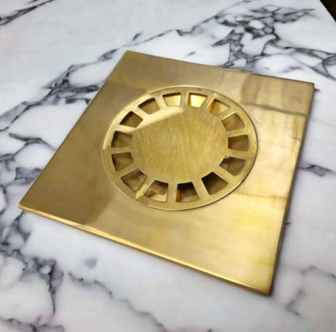 Unlacquered solid brass shower floor drain, brass floor drain, floor drain, Brass shower, Drain shower, drainage, drain,
