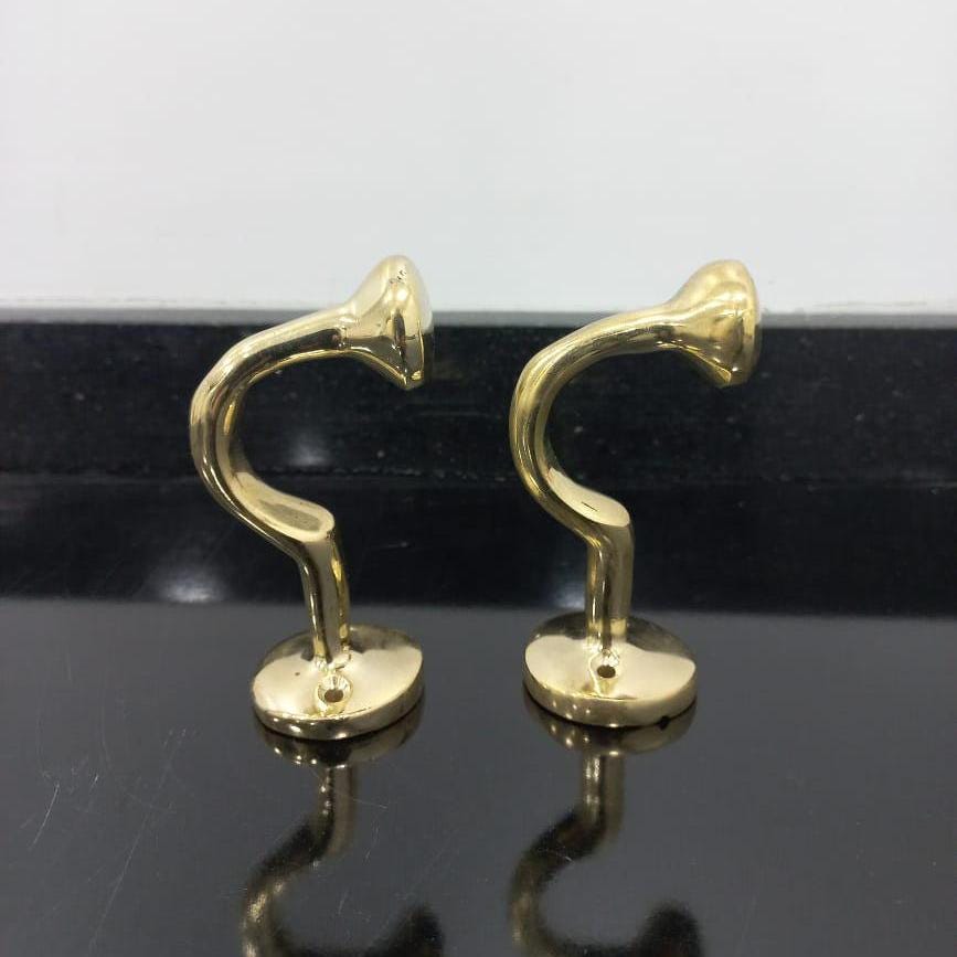 Unlacquered brass decorative Hook - Unique Brass Wall Hooks- Boho Wall Hooks, Antique Hooks, Coat Hooks, Towel hooks, bu