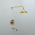 Unlacquered Brass Shower System