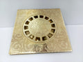 Unlacquered solid brass shower floor drain, brass floor drain