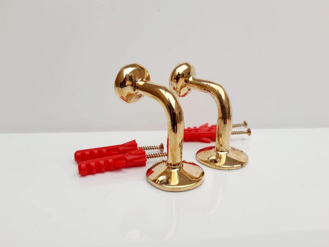 Unlacquered brass decorative Hook - Unique Brass Wall Hooks- Boho Wall Hooks, Antique Hooks, Coat Hooks, Towel hooks, bu