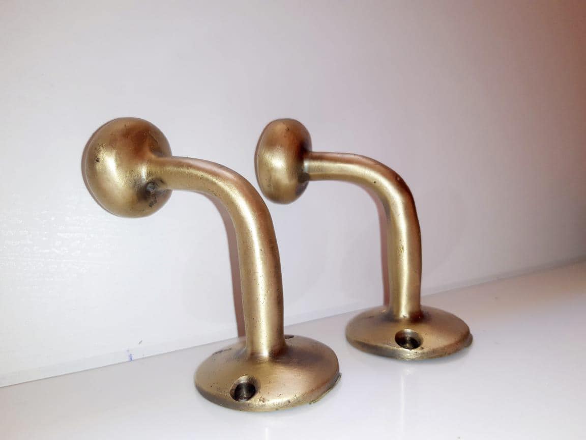 Bronze Hooks for wall, Coat Brass Hooks, Handmade Hooks for Hat, Towel and Clothes