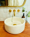 Unlacquered Solid Brass Wall Mount Faucet: Bathroom & Powder Room
