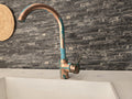 Verdigris Copper Tap - Moroccan faucet Brass Basin Faucet - Oxidized Copper faucet - One Hole One Handle Mixer Faucet