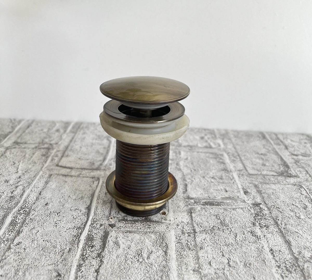Oil Rubbed Bronze Pop Up Sink Drain: Solid Brass, Corrosion Resistant