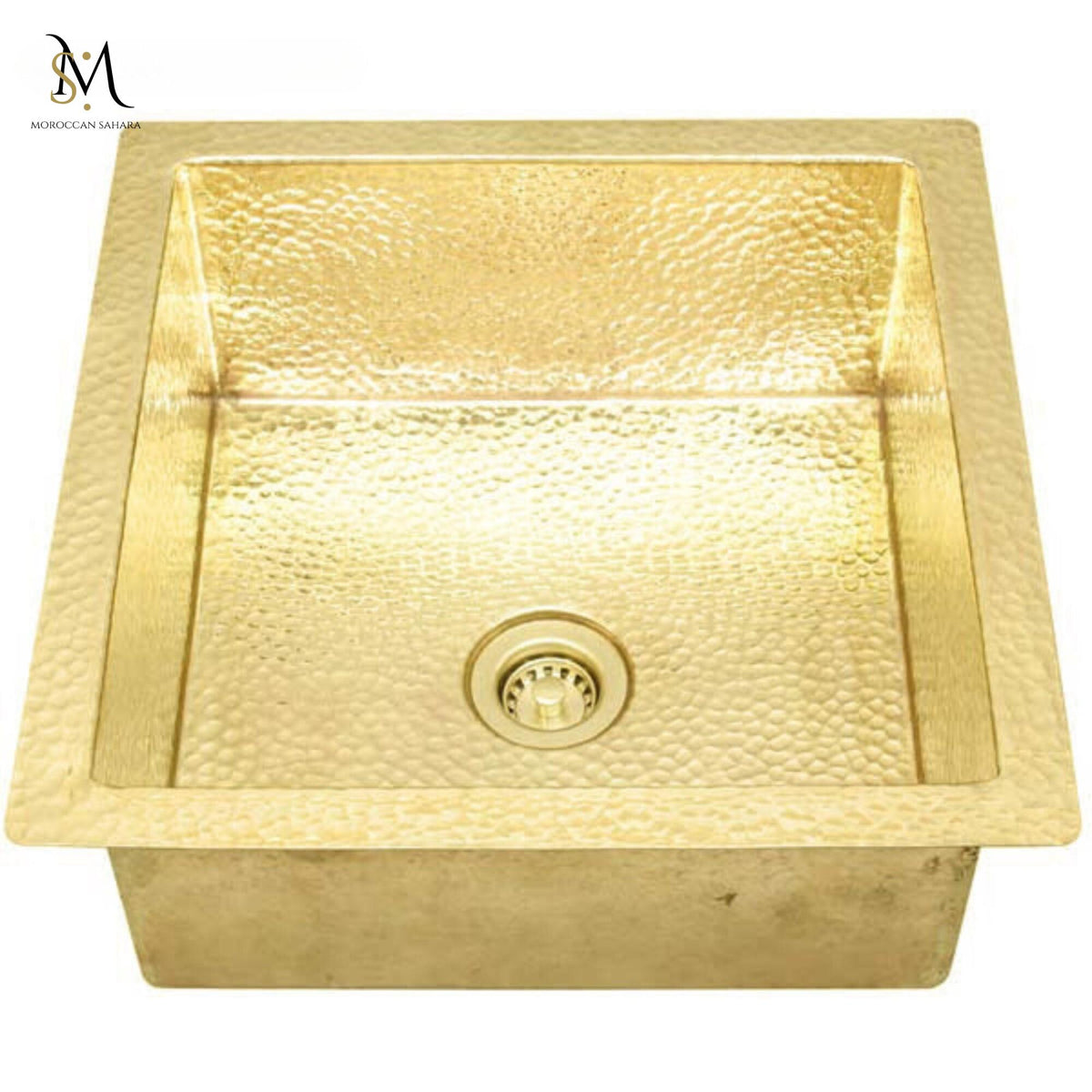 Handcrafted Unlacquered Brass Undermount Sink: Custom Kitchen & Bar