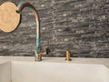 Verdigris Copper Tap - Moroccan faucet Brass Basin Faucet - Oxidized Copper faucet - One Hole One Handle Mixer Faucet