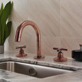 Copper bathroom vanity 3 holes faucet, deck mount faucet, Copper bathroom faucet, vanity faucet, vanity 3 hole sink