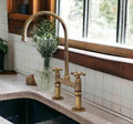 Unlacquered solid brass kitchen faucet, kitchen sink, sink faucet, brass sink faucet, brass kitchen faucet, faucet, sink