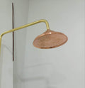 Unlacquered solid copper shower head, shower head, copper shower head, outdoor shower head, outdoor copper shower head, 