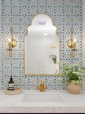Unlacquered solid brass bathroom faucet