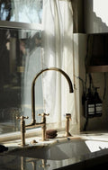 Unlacquered brass kitchen Faucet